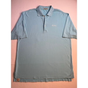 Peter Millar Sea Island Blue Polo Shirt Men’s Large Cotton Blend